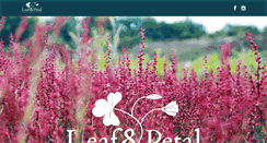 Desktop Screenshot of leafnpetal.com