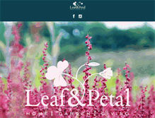 Tablet Screenshot of leafnpetal.com
